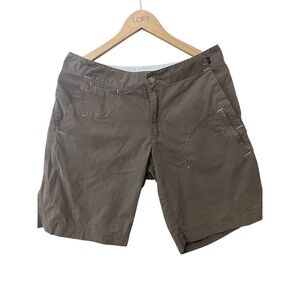 Women's REI Green Hiking Cargo Shorts Size 8 Nylon Stretch Relax Light‎ Breathe
